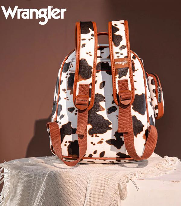 Cowprint Wrangler Backpack with Coin Purse