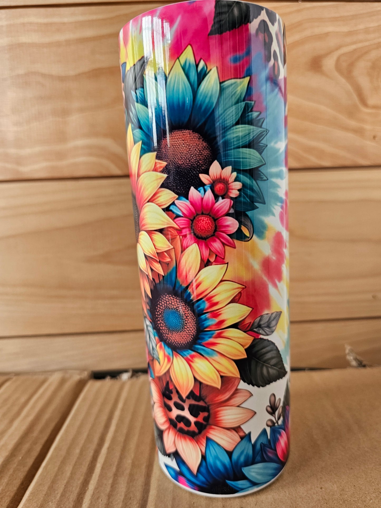Bright Floral Leopard Print 20oz