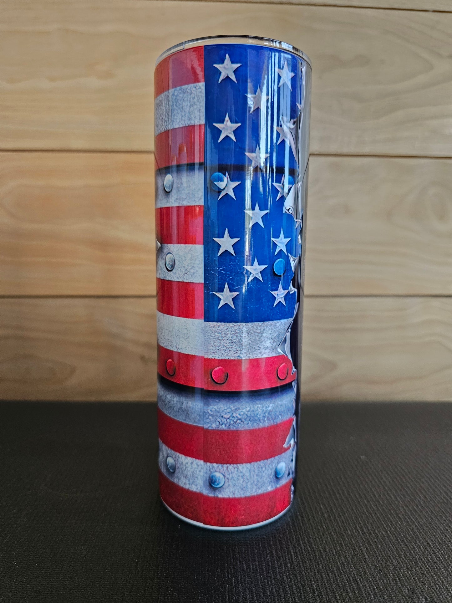 Blue Line American Flag Police 20oz Insulated Tumbler