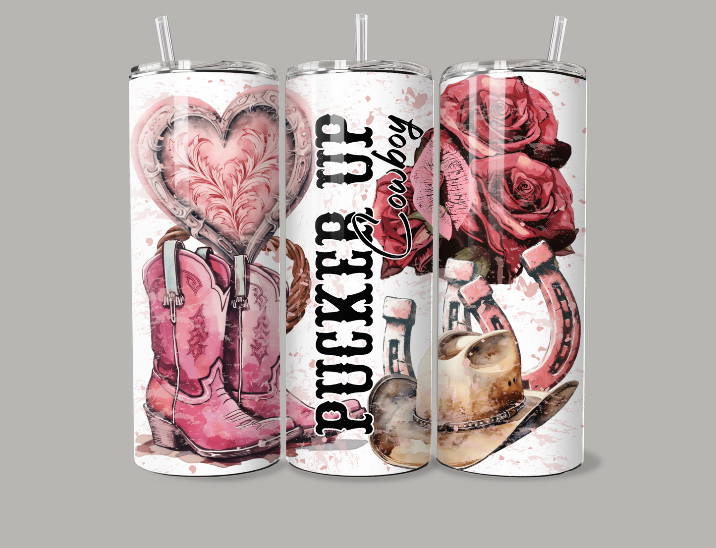 Pucker Up Cowboy 20oz Tumbler