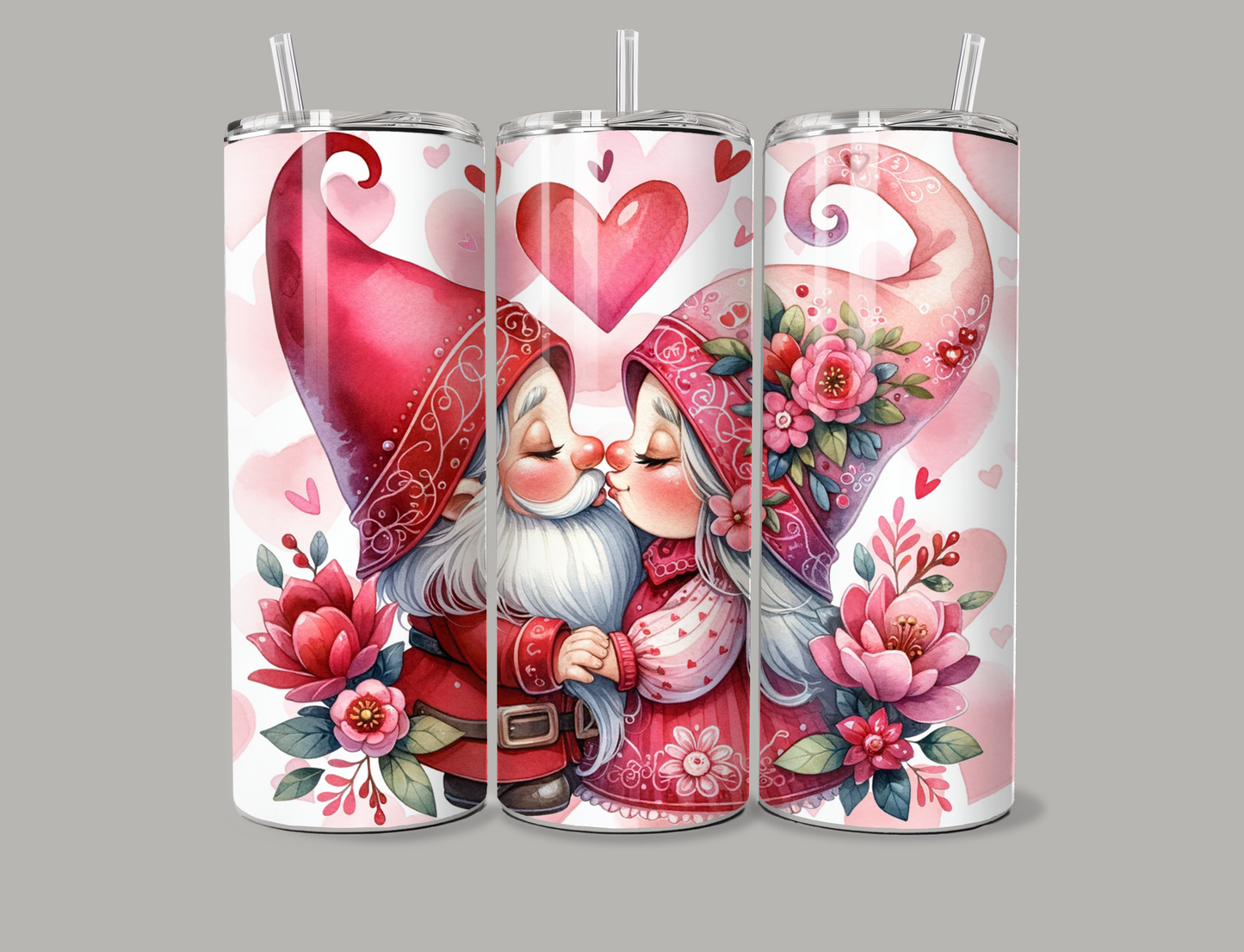 Cute Kissing Gnomes 20oz