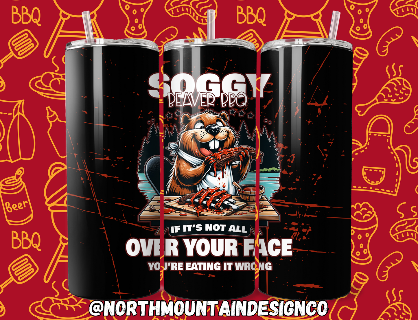 Soggy Beaver BBQ 20oz Tumbler