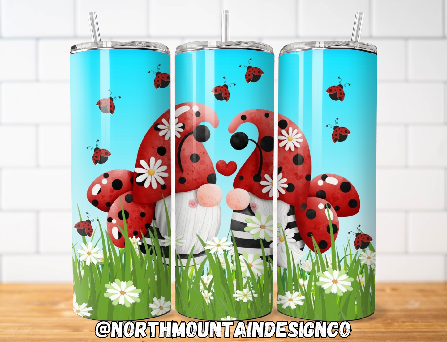 Ladybug Gnome 20oz Tumbler