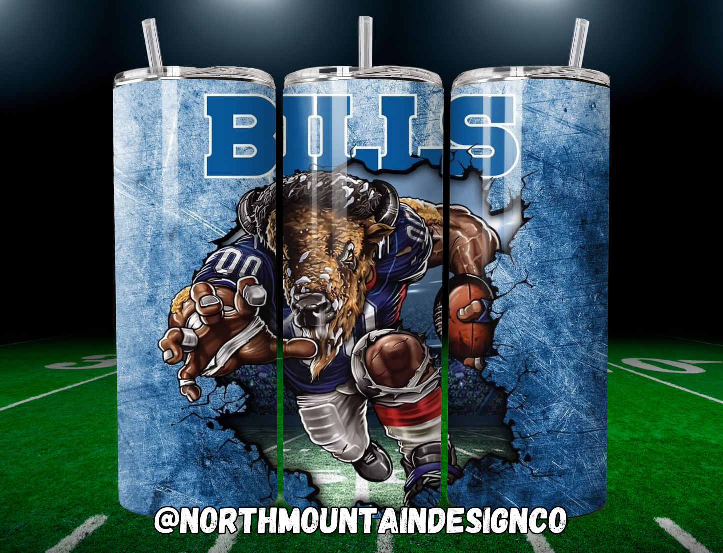 Football 20oz Insulated Tumblers