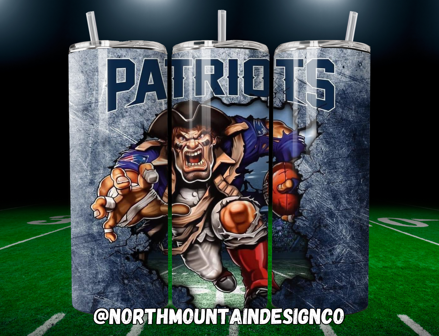 Football 20oz Insulated Tumblers
