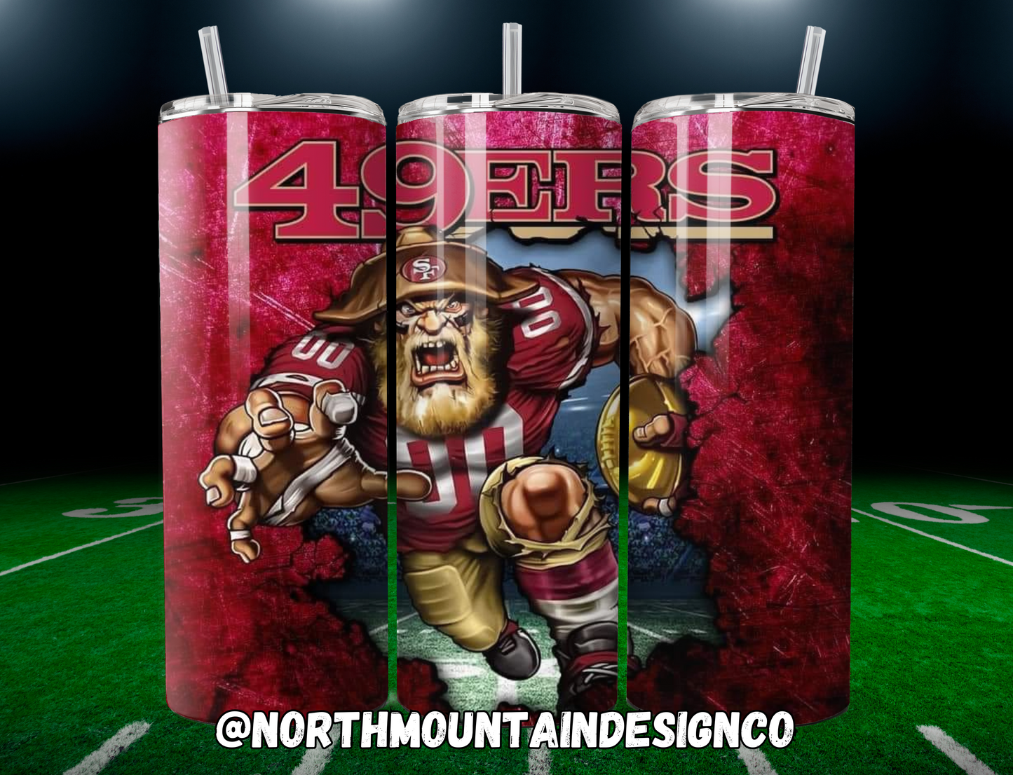 Football 20oz Insulated Tumblers