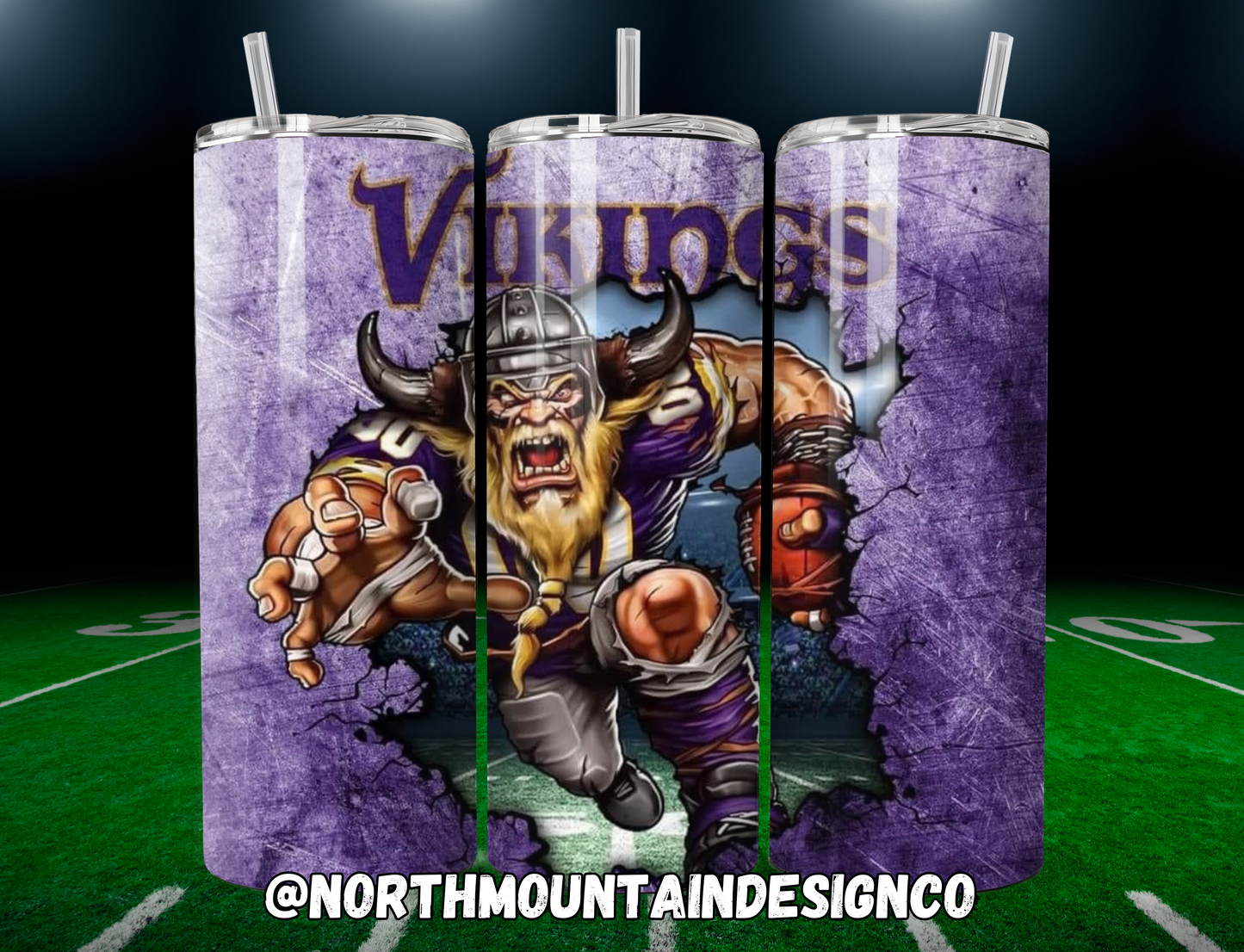 Football 20oz Insulated Tumblers