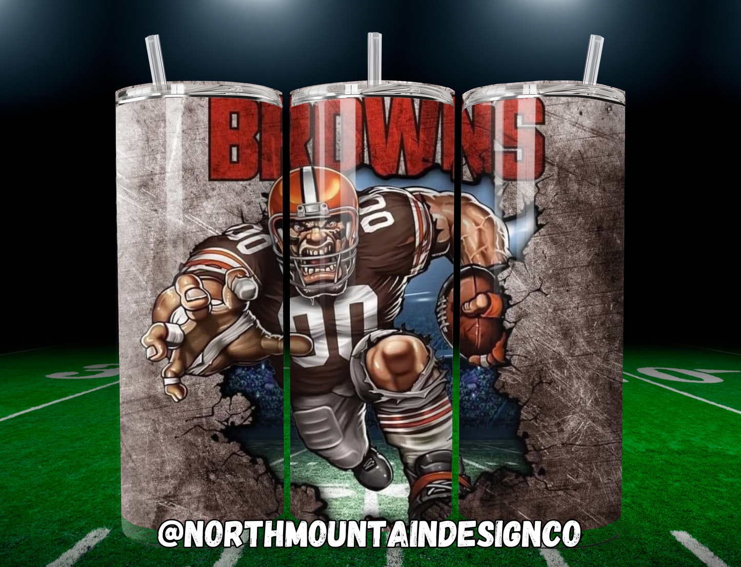 Football 20oz Insulated Tumblers