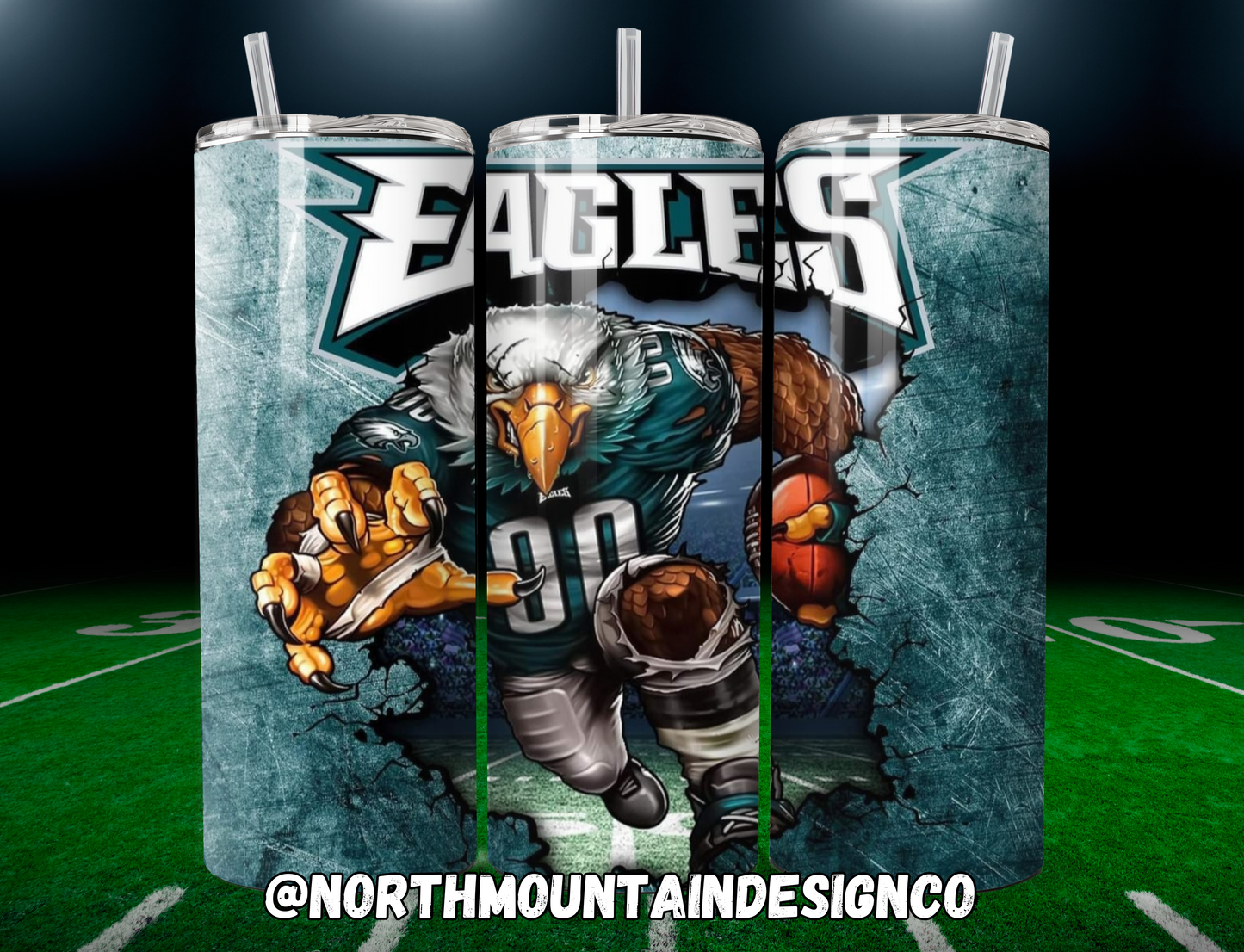 Football 20oz Insulated Tumblers