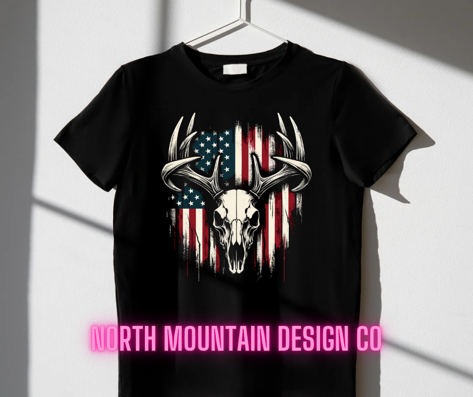 Whitetail Deer Skull Shirt