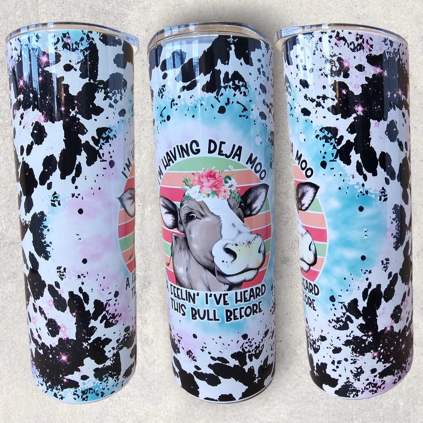 DeJa Moo Cow Tumbler 20oz