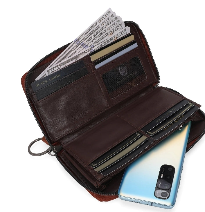 Wrangler Cowprint Wallet BROWN