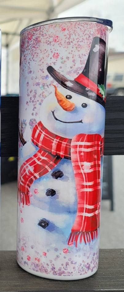 Snowman Cardinal 20oz Tumbler