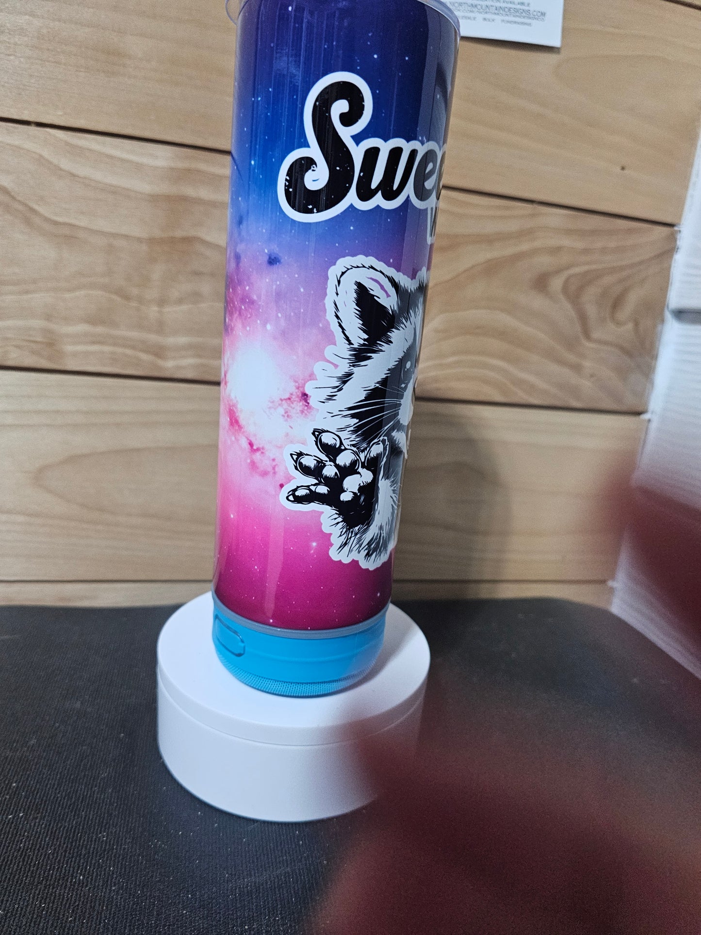 Sweet But Will Throw Hands Speaker Tumbler