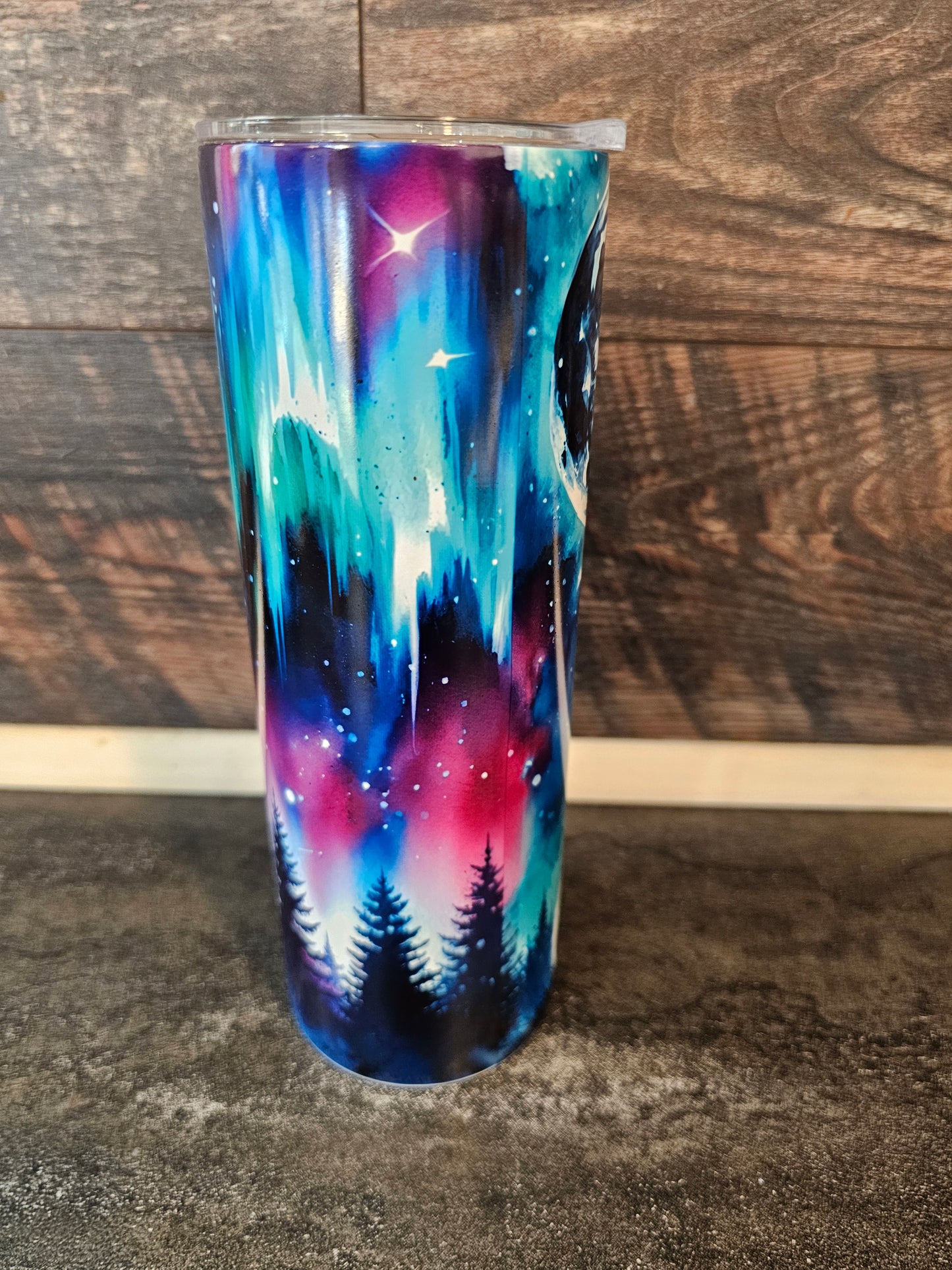Wolf Howling At The Moon 20oz Tumbler