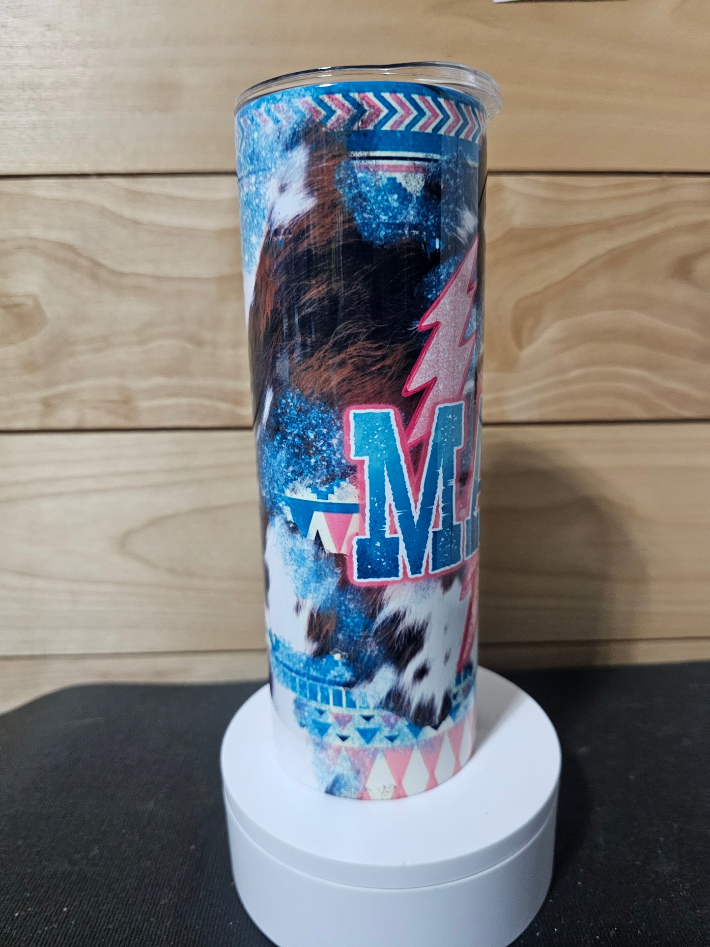 Mama Western Cowprint 20oz Tumbler