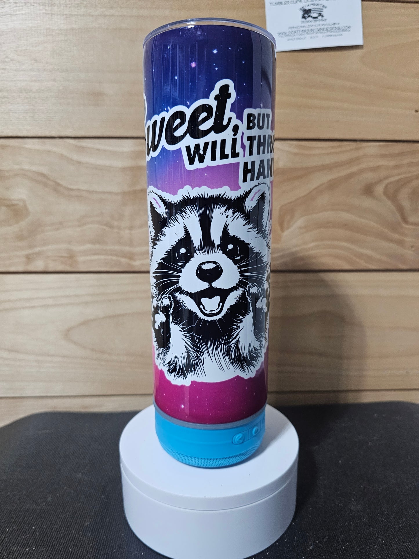 Sweet But Will Throw Hands Speaker Tumbler