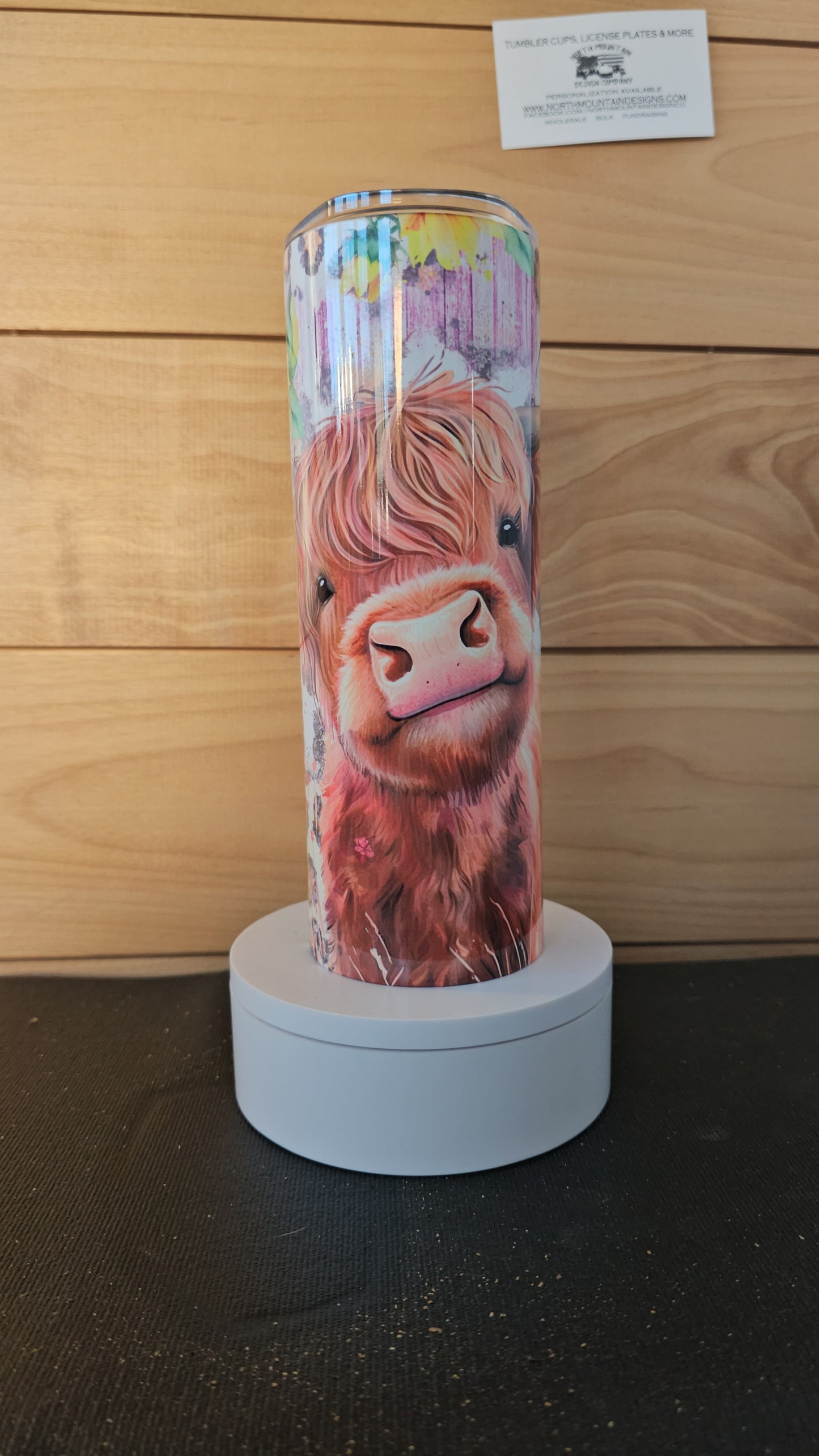 Cute Highland Cow Purple 20oz Tumbler