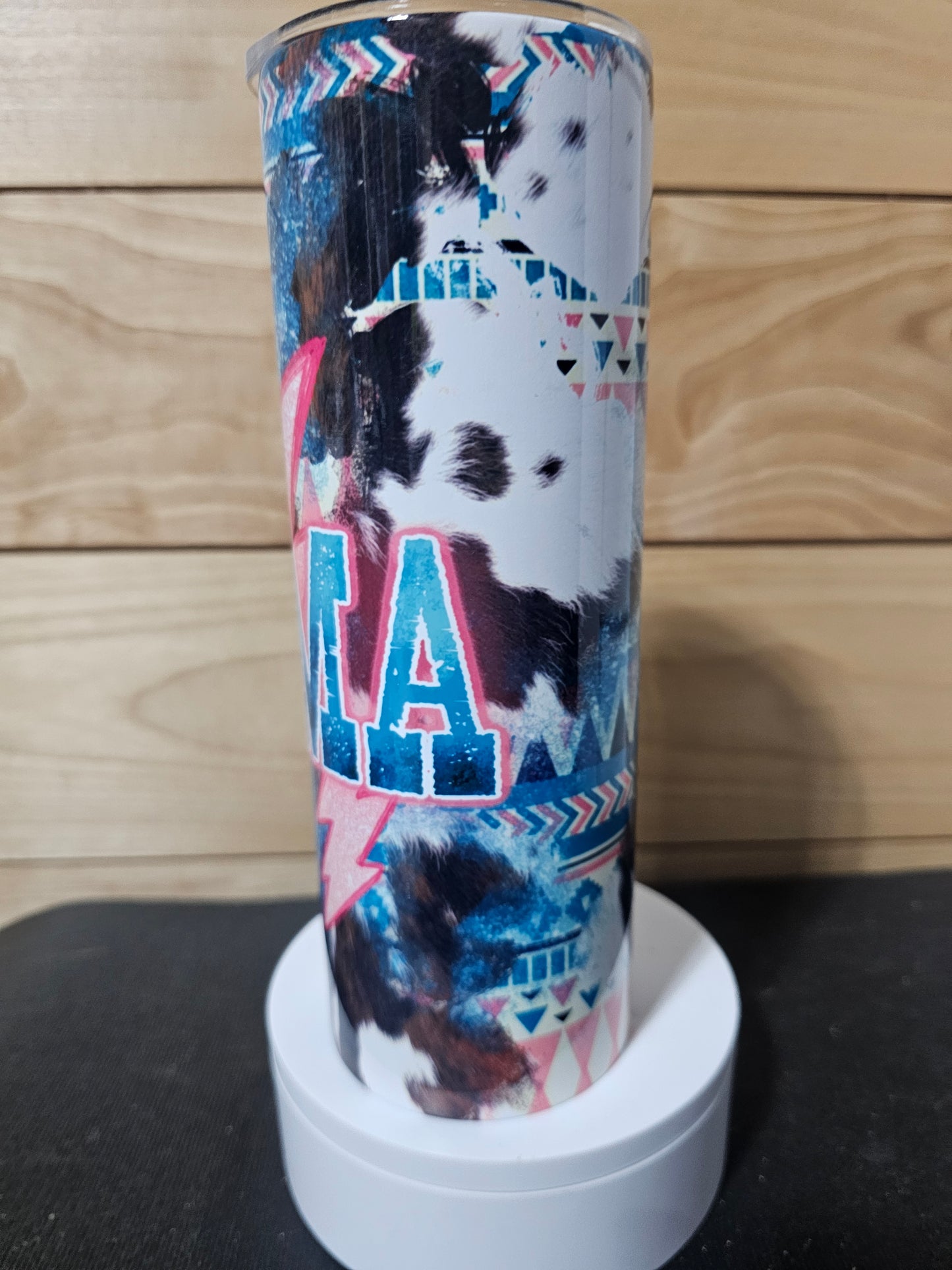 Mama Western Cowprint 20oz Tumbler