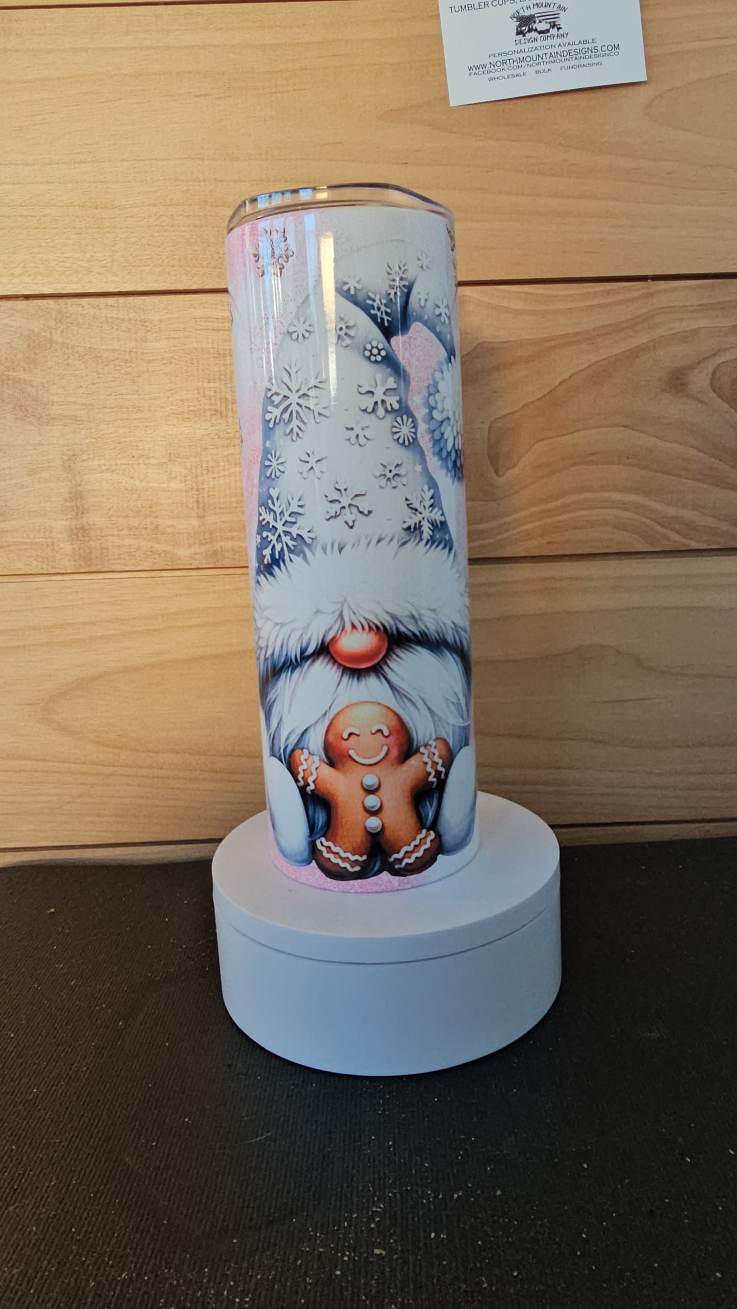 Gnome Gingerbread Cookie 20oz Tumbler