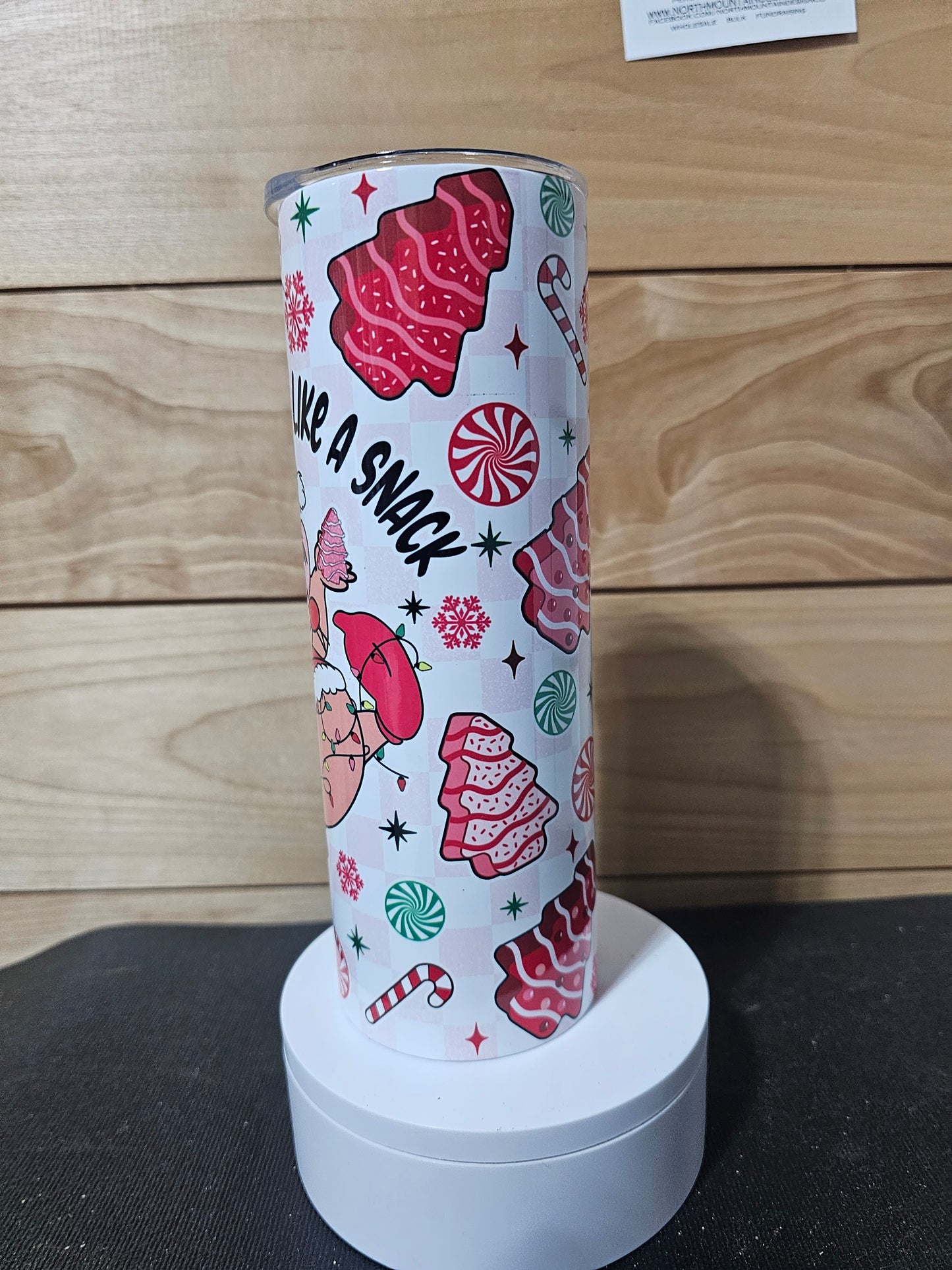 Lookin Like A Snack Little Debbie Xmas 20oz Tumbler