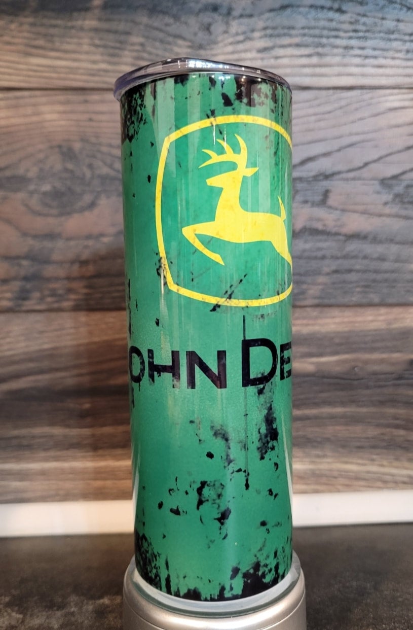 Green Tractor Grunge 20oz