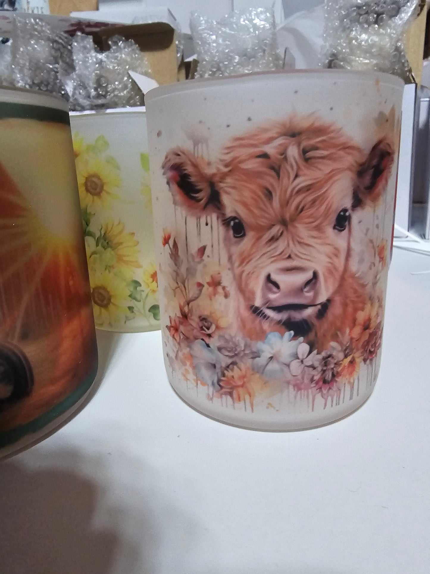Baby Highland Watercolor Jar