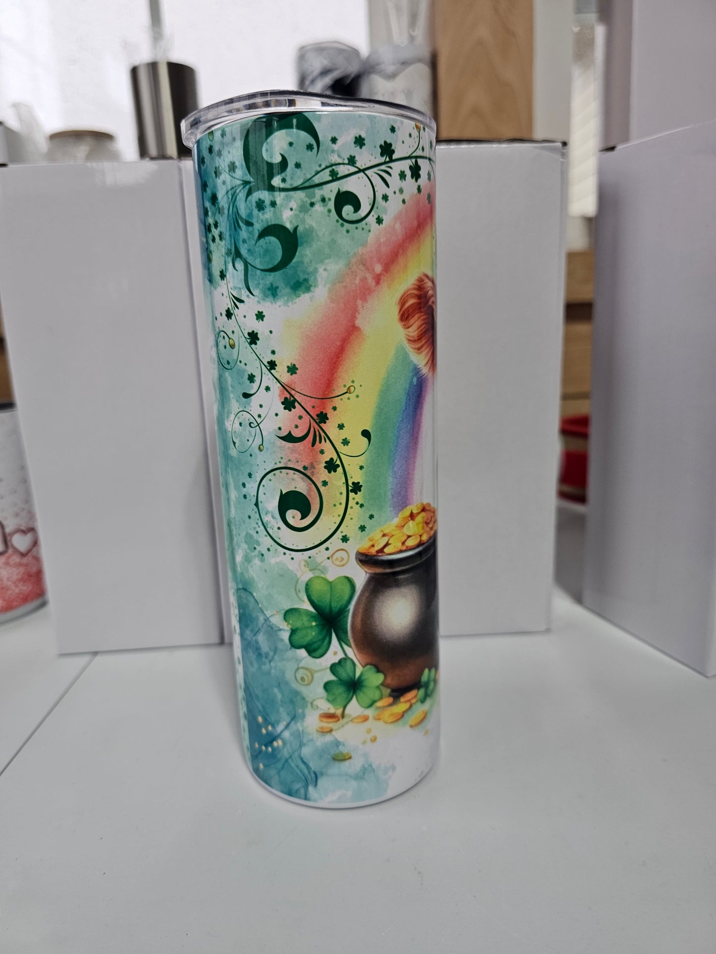 Highland Cow Irish St. Patty's Day Tumbler