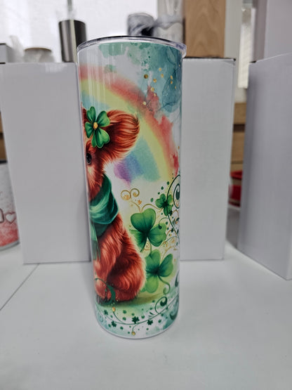 Highland Cow Irish St. Patty's Day Tumbler