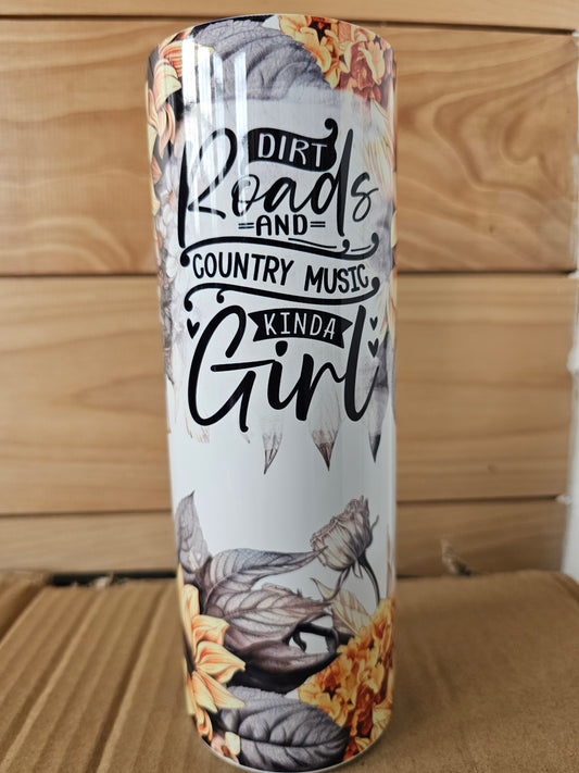 Dirt Roads and Country Music 20oz