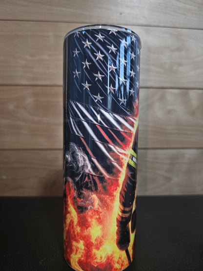 Firefighter Patriotic 20oz Tumbler