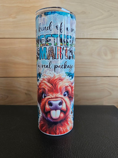 Sweetheart Smart-ass Cow 20oz Tumbler