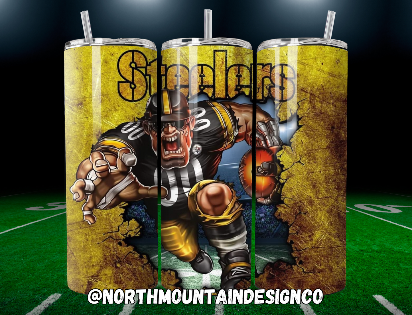 Football 20oz Insulated Tumblers