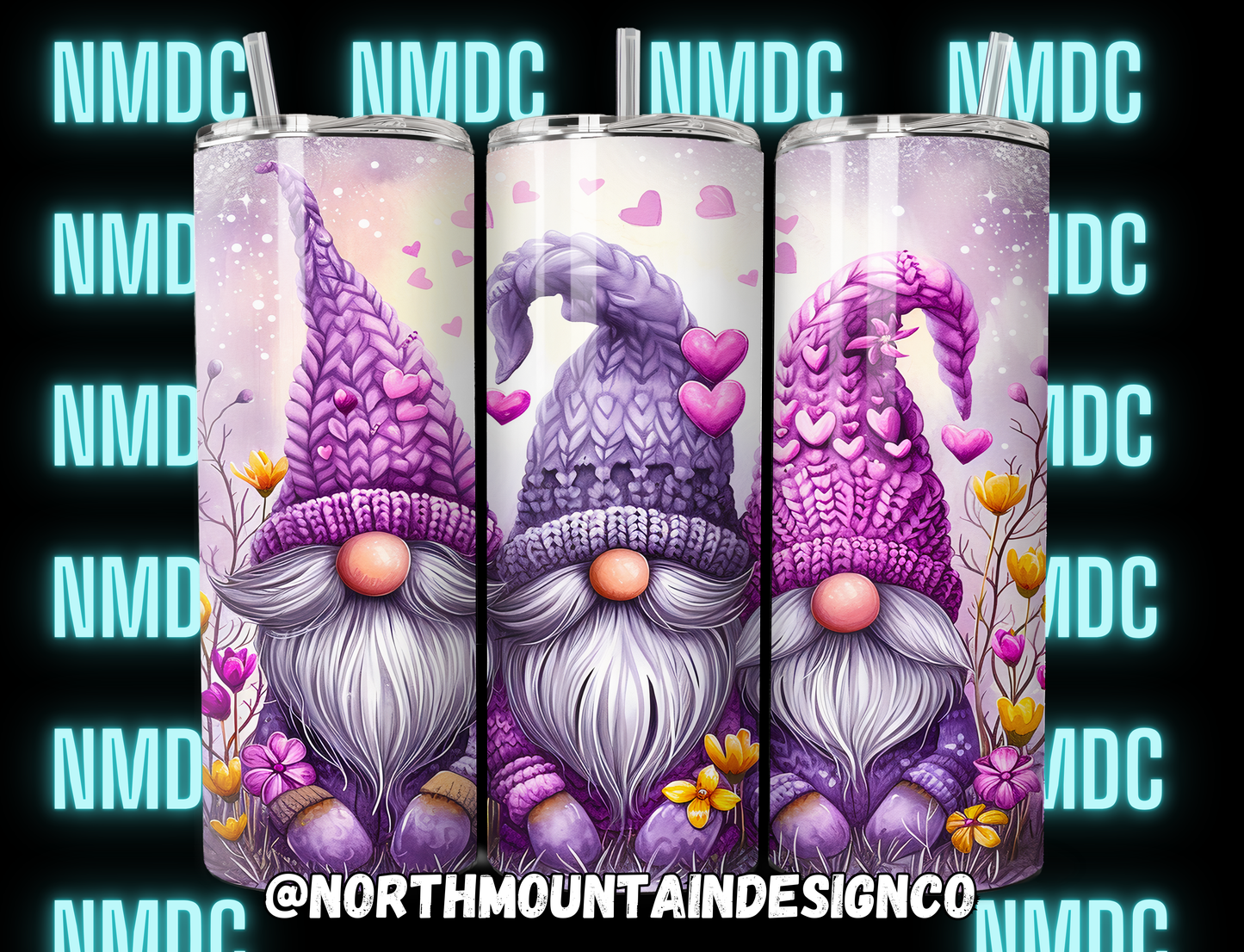 Purple/Pink Gnomes 20oz Tumbler