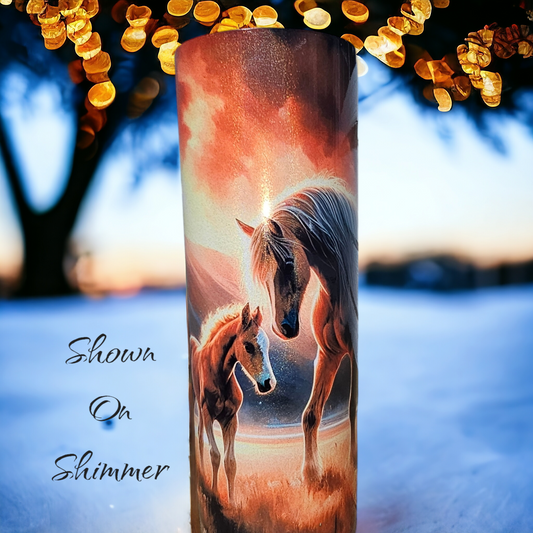 Mare and foal Horse 20oz