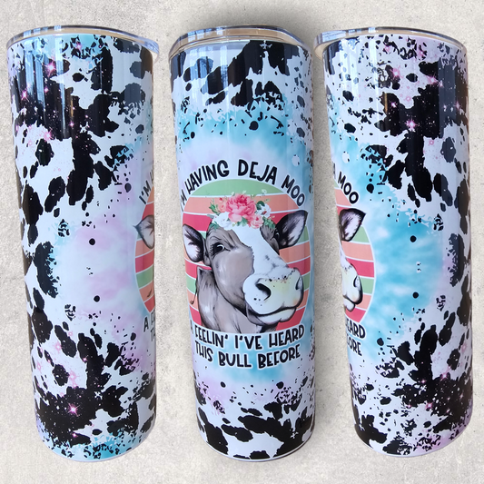 DeJa Moo Cow Tumbler 20oz