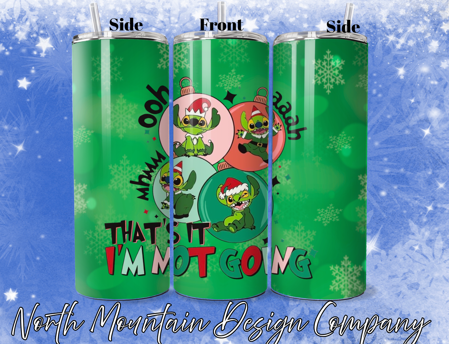 Little Blue Guy Christmas 20oz Tumbler