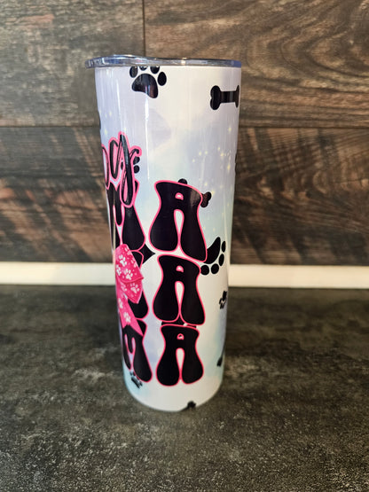 Dog Mama Bow 20oz Tumbler