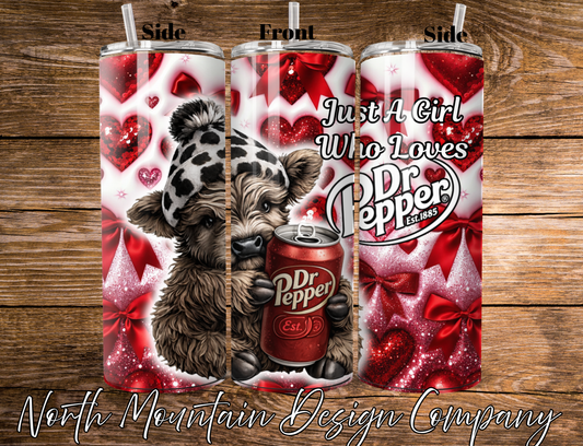 Just A Girl Who Loves Dr. P Highland Tumbler