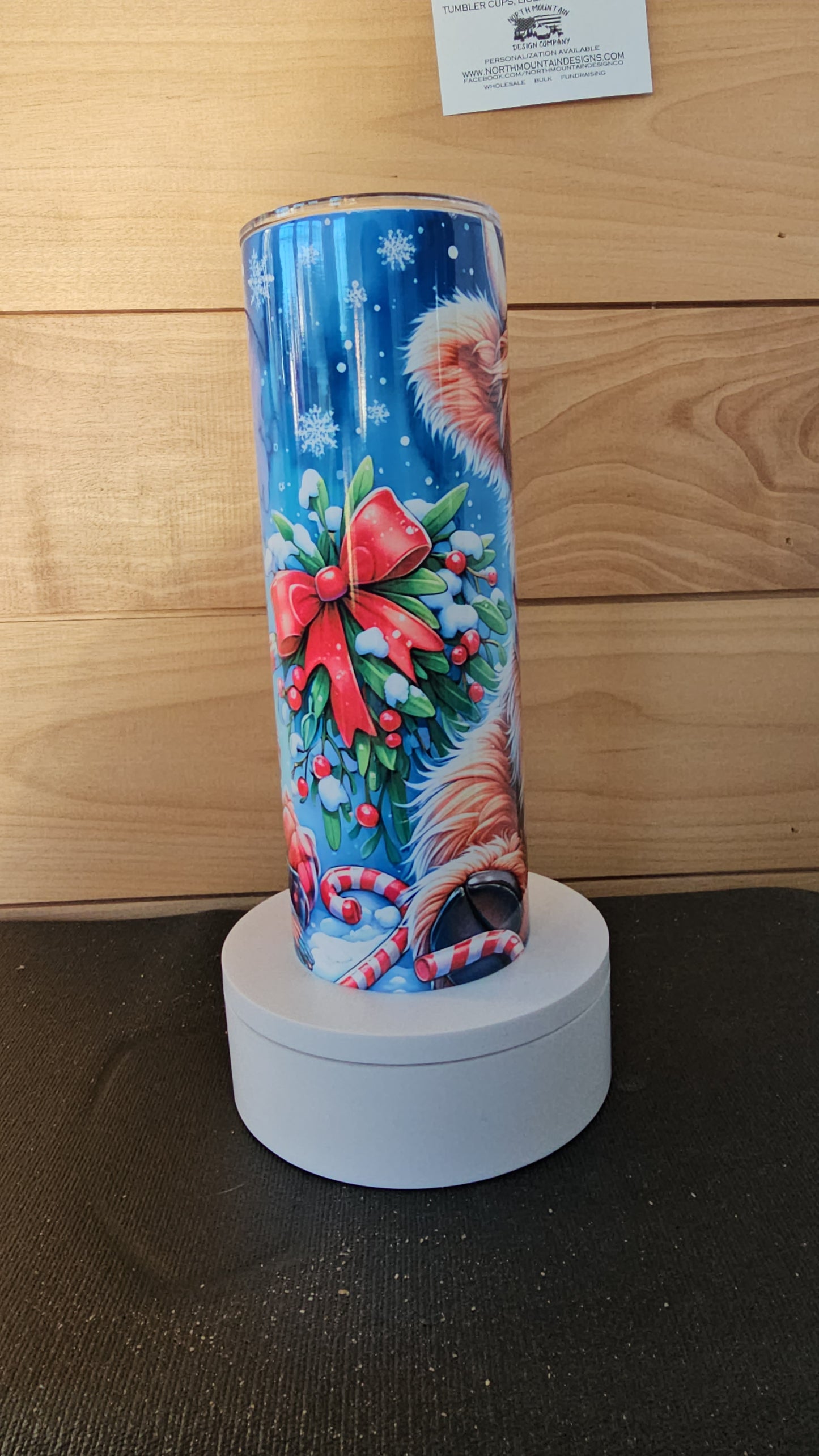 Holiday Highland Cow 20oz Tumbler