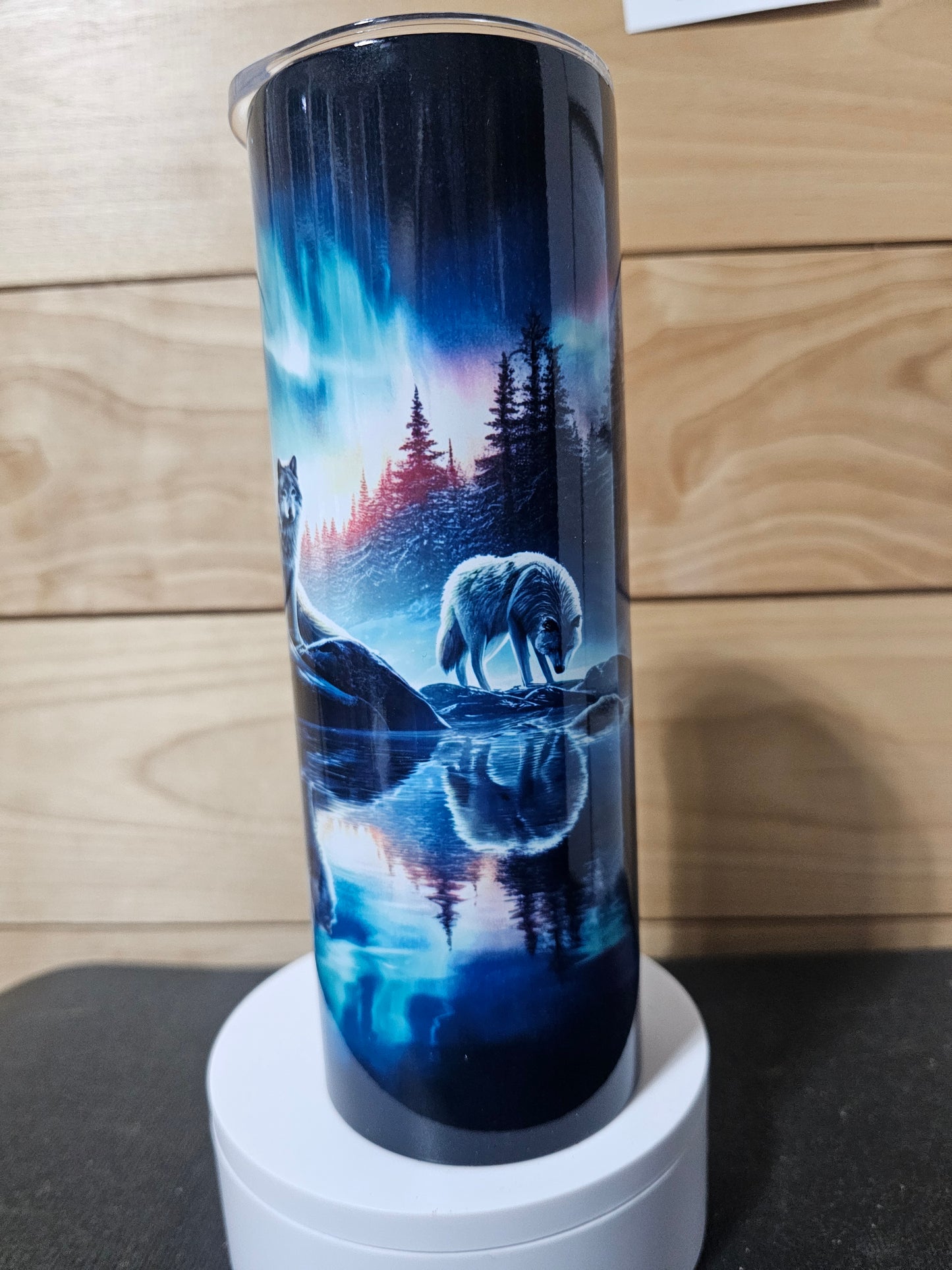 Wolves Northern Lights 20oz Tumbler