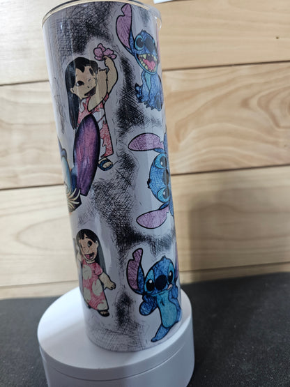 Little Blue Guy Sketch 20oz Tumbler