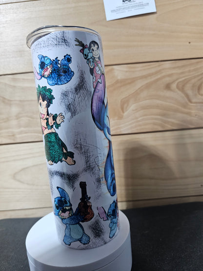 Little Blue Guy Sketch 20oz Tumbler