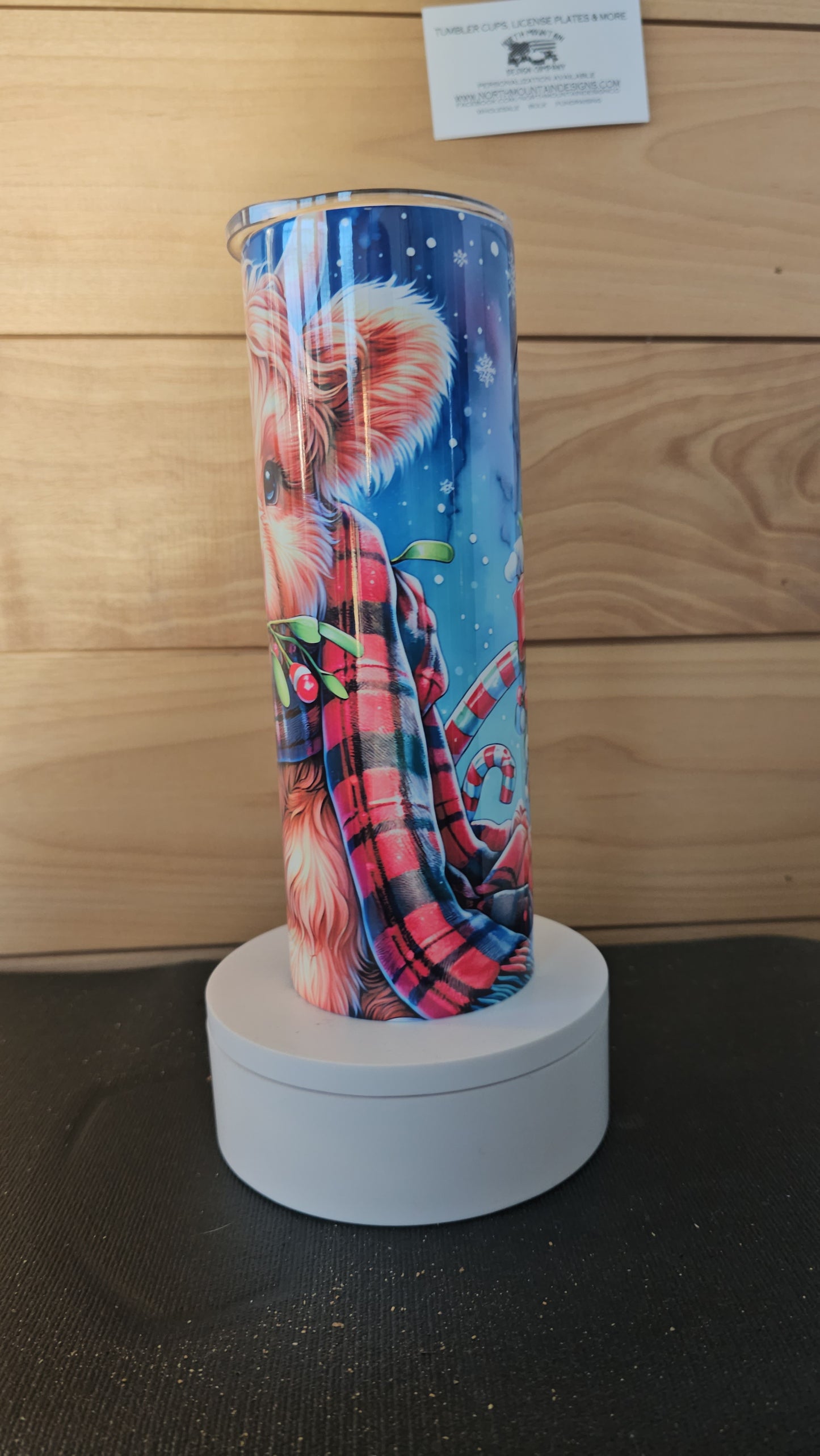 Holiday Highland Cow 20oz Tumbler