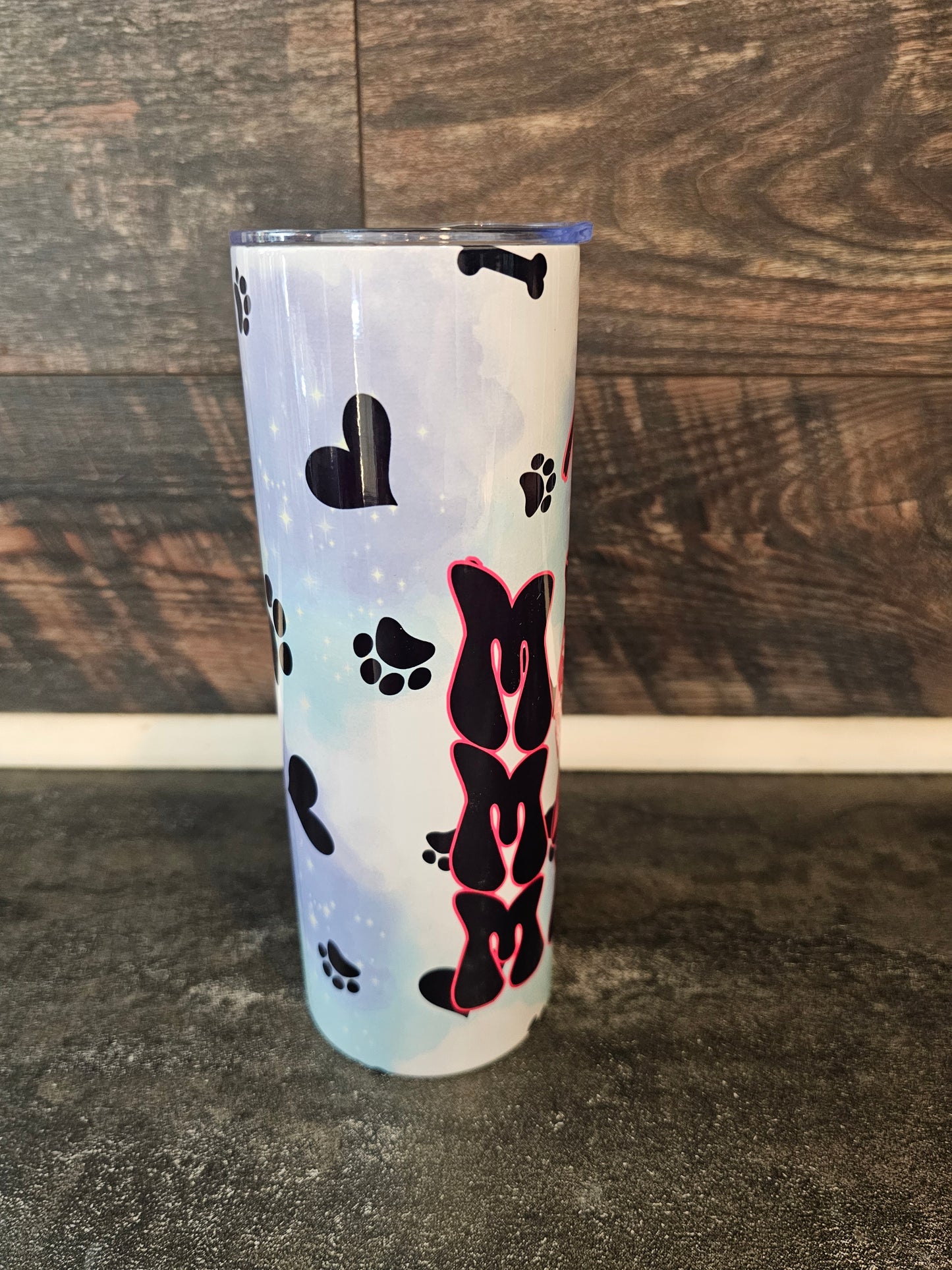 Dog Mama Bow 20oz Tumbler