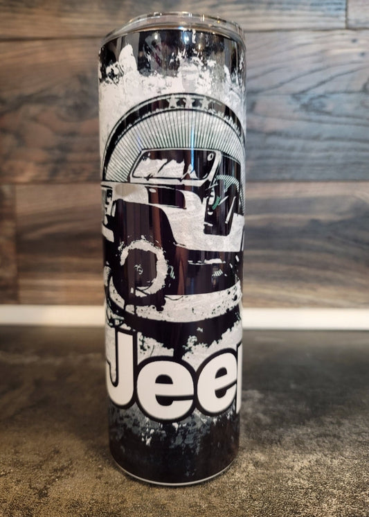 Jeep on black 20oz