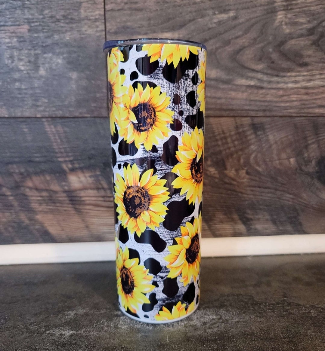Cow Print Sunflower