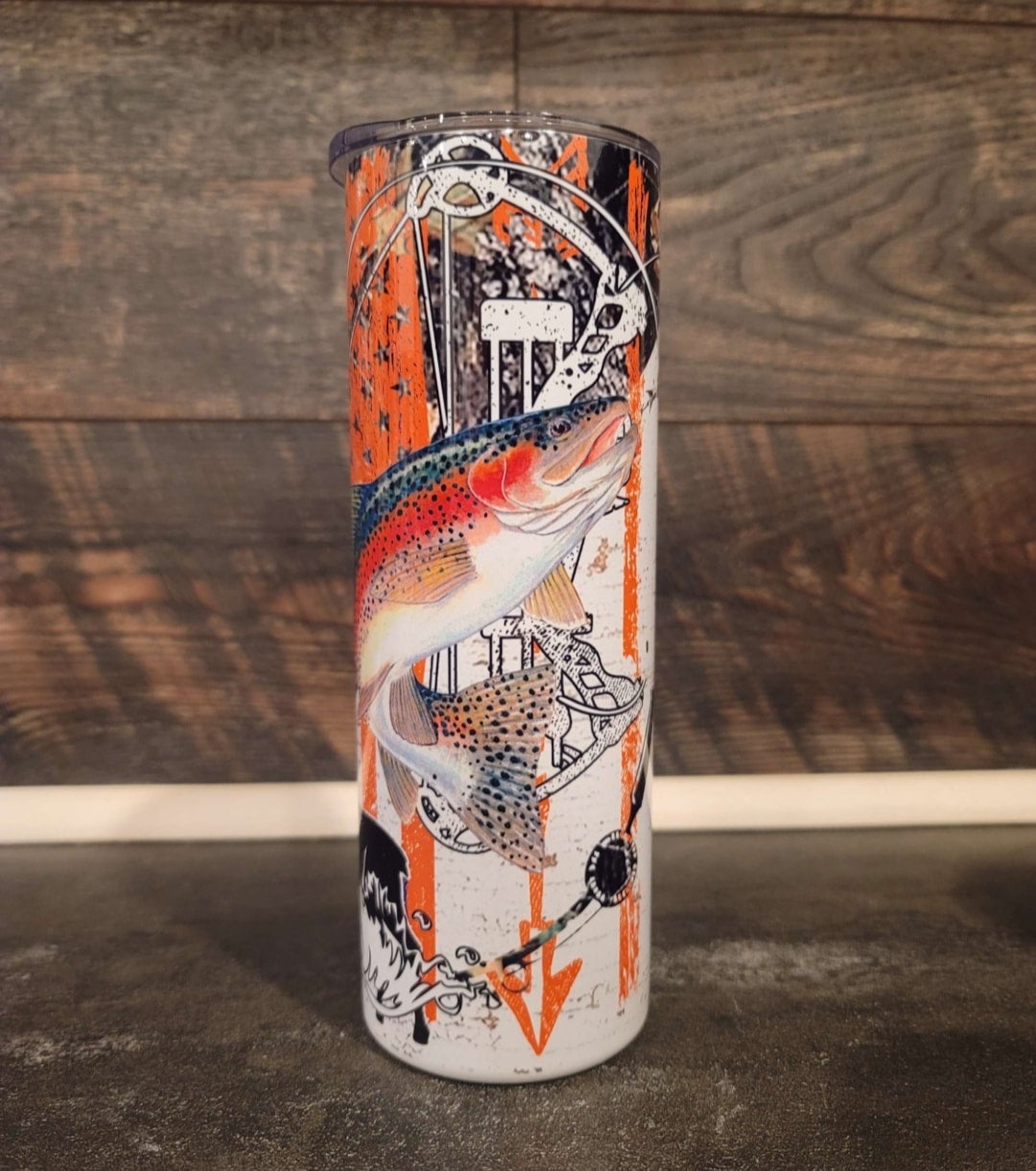 Hunting Fishing Trout Buck Bow 20oz