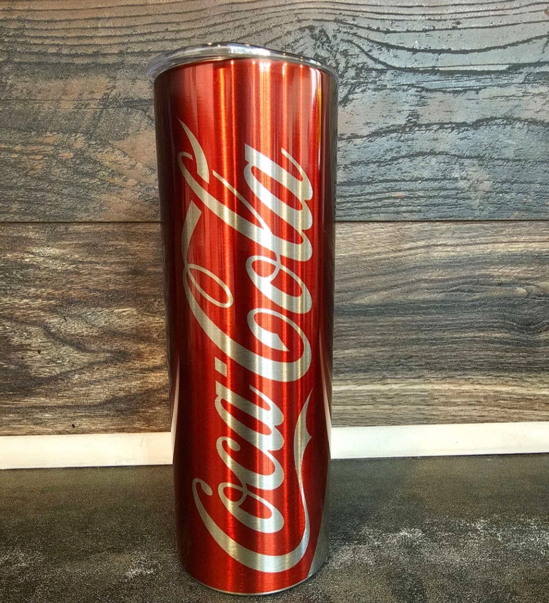 Coca-cola on silver 20oz