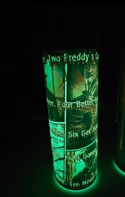 Freddy Collage shown on glow